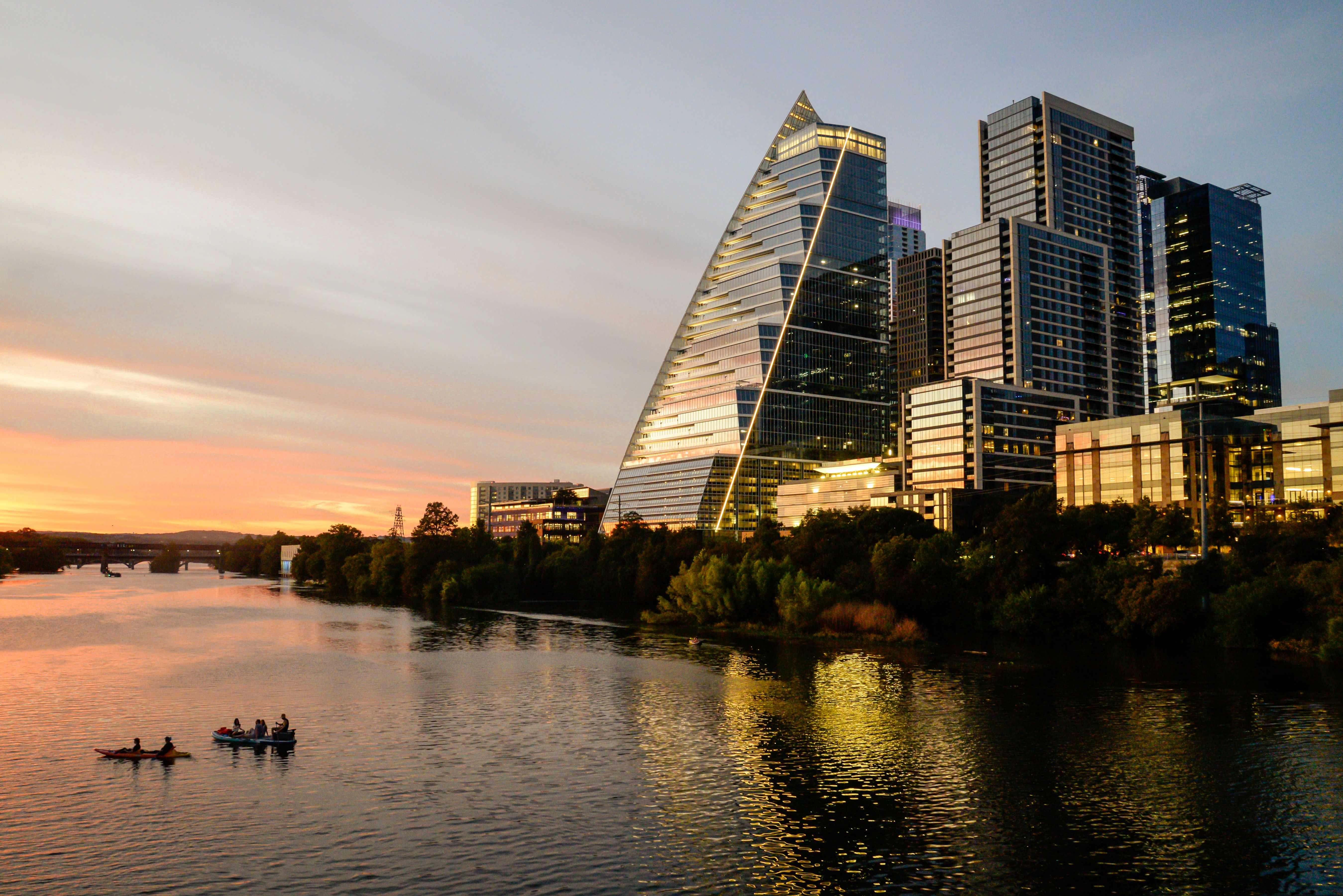 Austin, Texas skyline representing businesses hiring AI developers