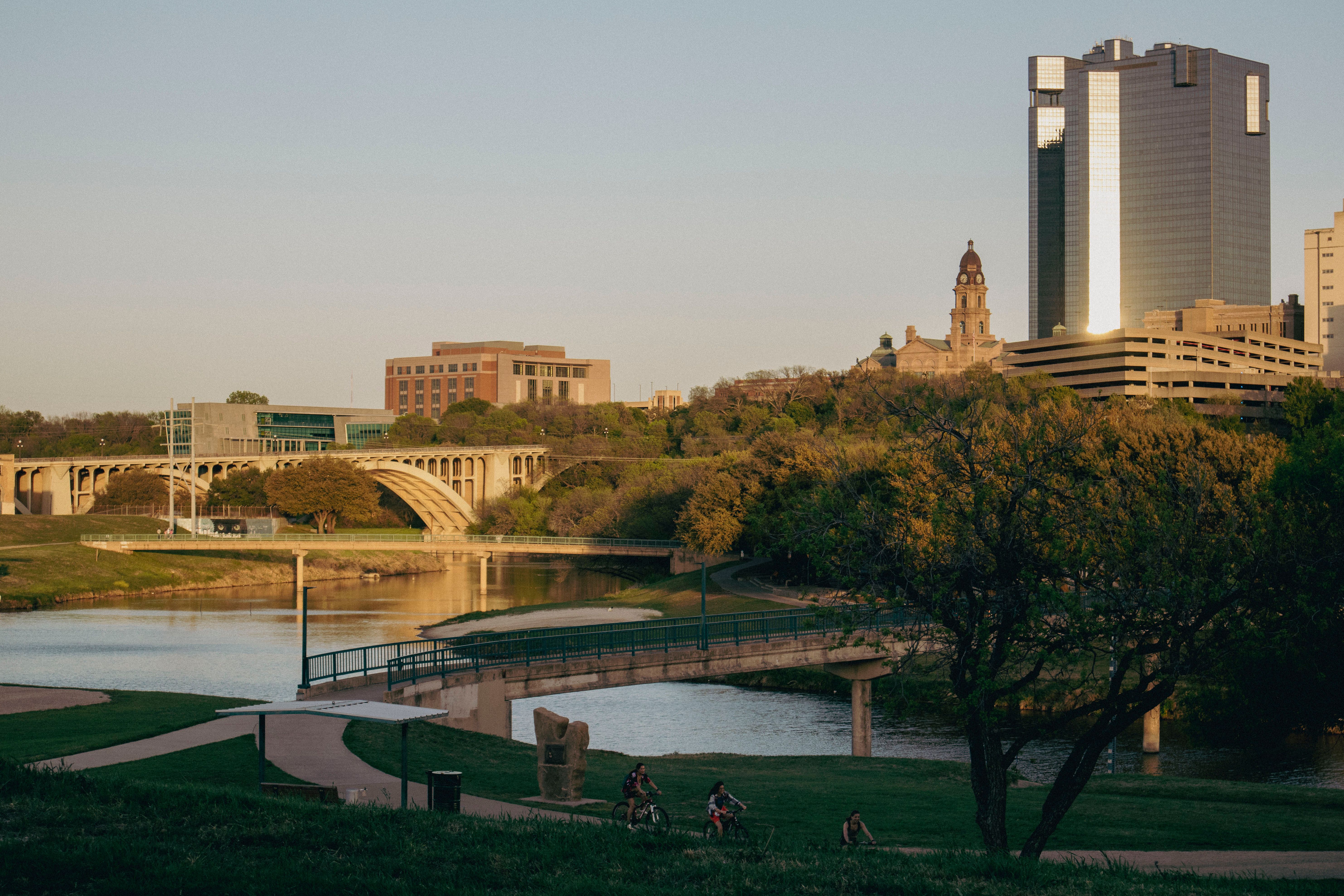 Texas skyline representing businesses across the state adopting AI
