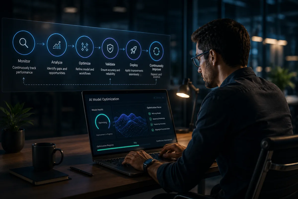 Continuous AI training and optimization in action