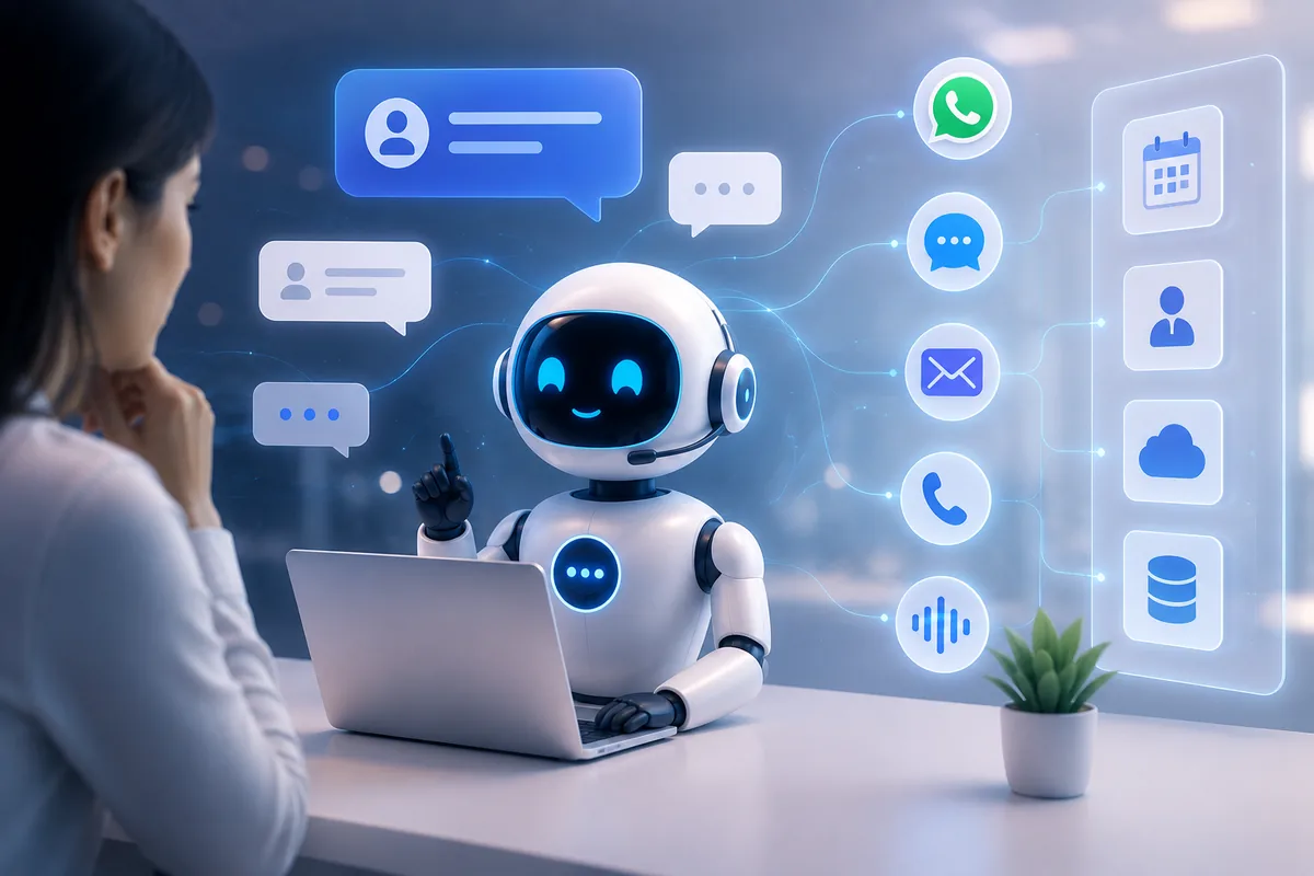 Conversational AI assistant in action