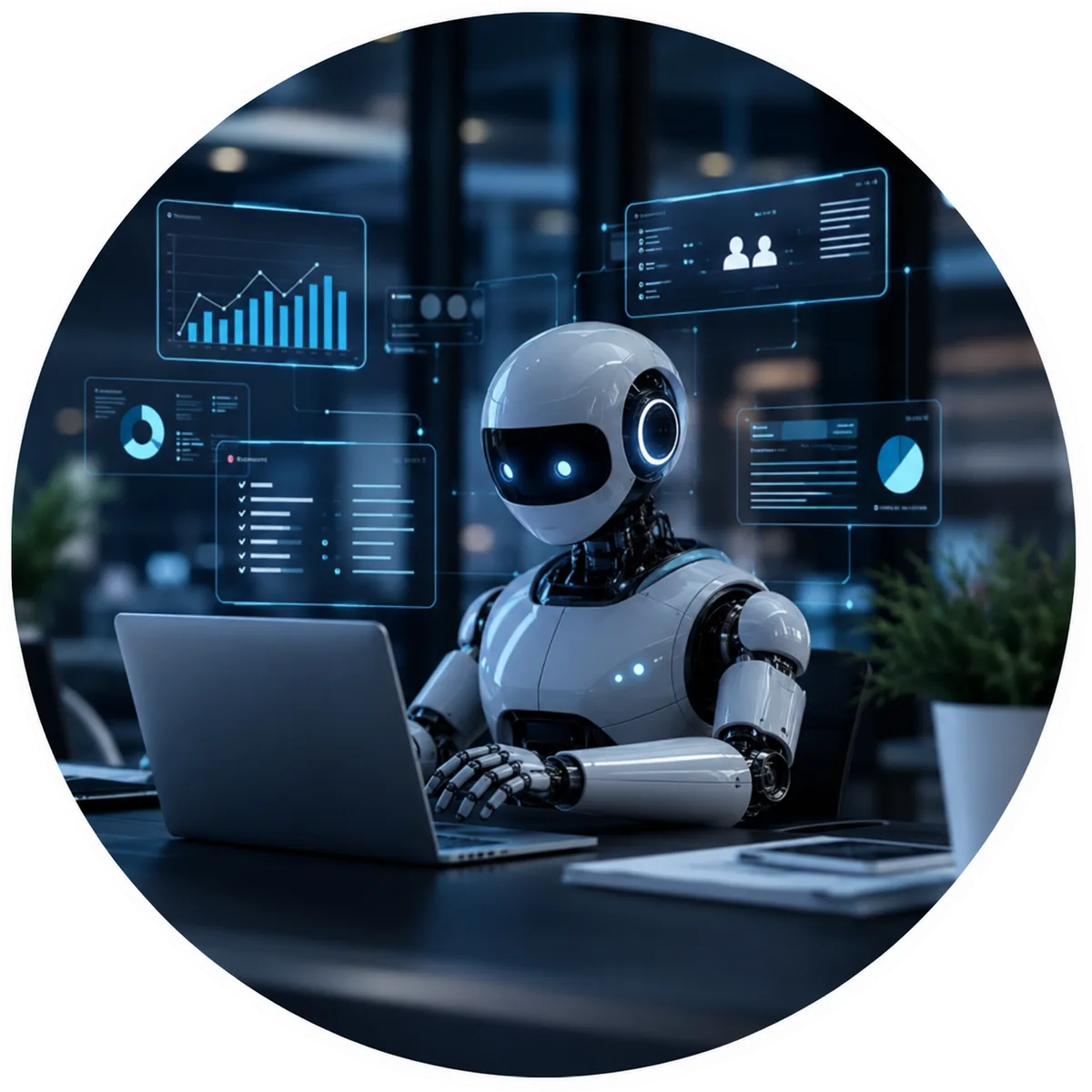 AI agent working inside a business